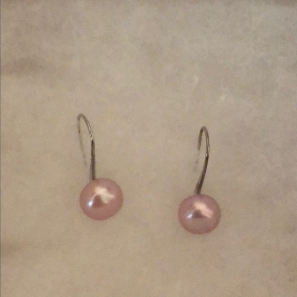 Pink Hi-Ho pearl earrings